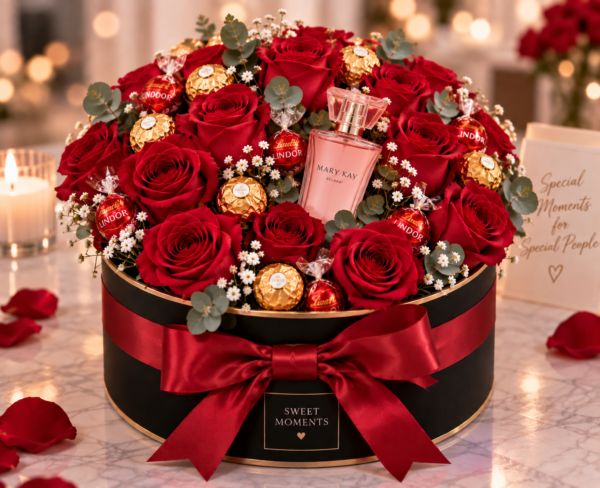 SM-LA-004R SM-LA-004 | Roses, Chocolate & Fragrance Box